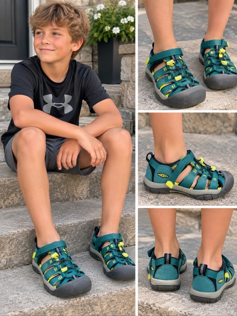 KEEN Kids' Newport H2 Closed Toe Water Sandals